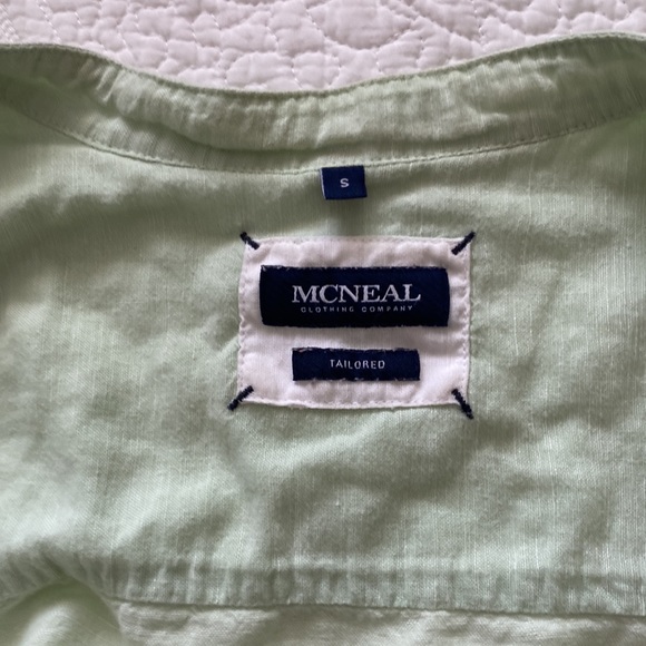 Collar-less button up, green - Picture 3 of 4